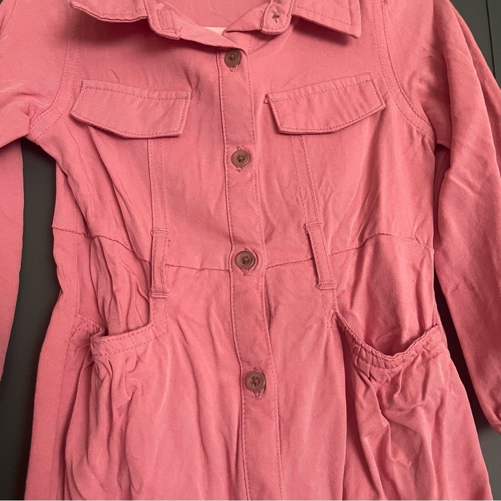 Old navy Kids Pink Button-Up dress size 2t - Picture 3 of 4